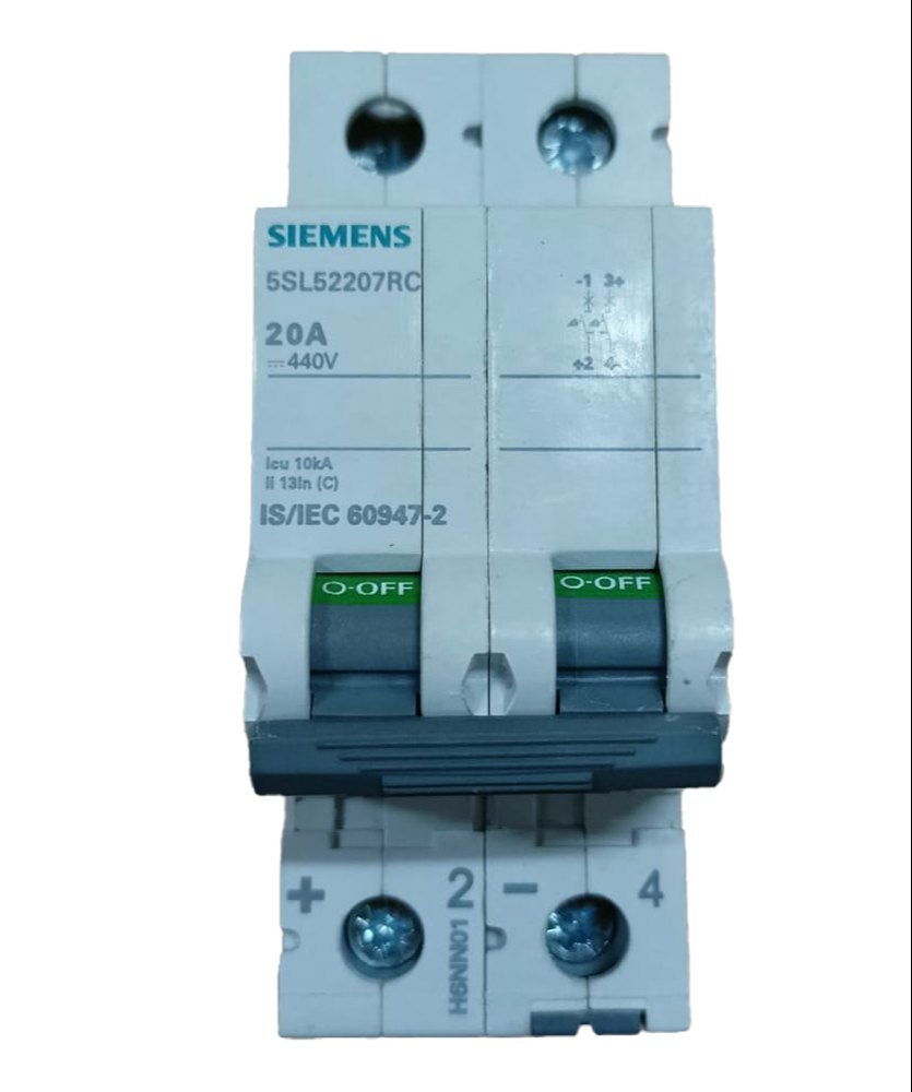 MCB 20A, 2P, 440V DC – 5SL5220-7RC