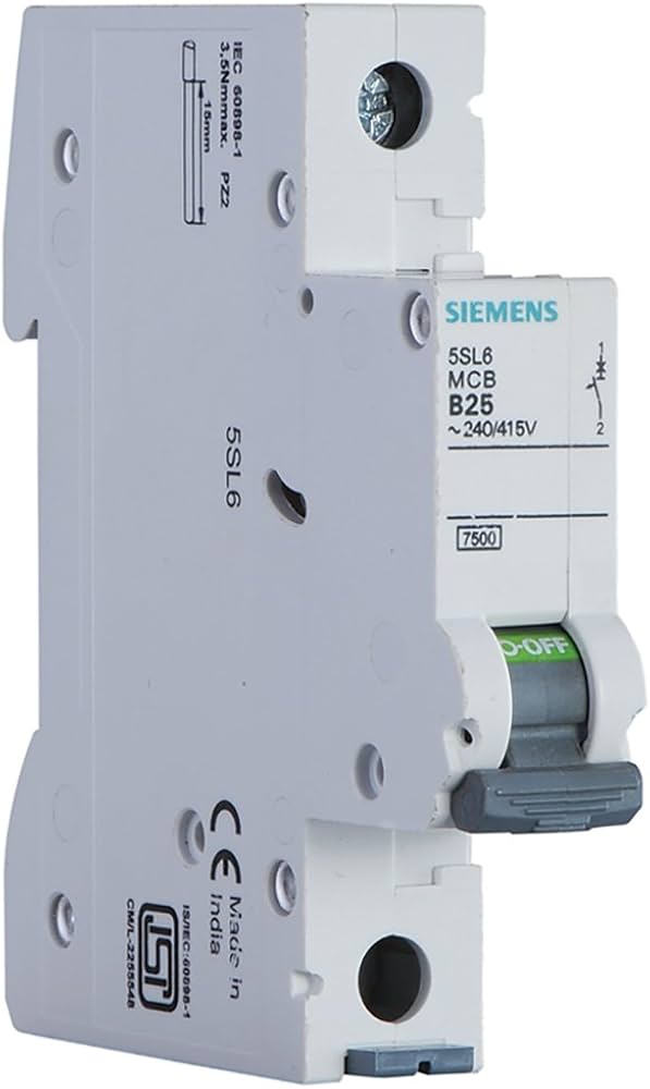MCB 50A, 1P, 240/415V AC – 5SL6150-7RC