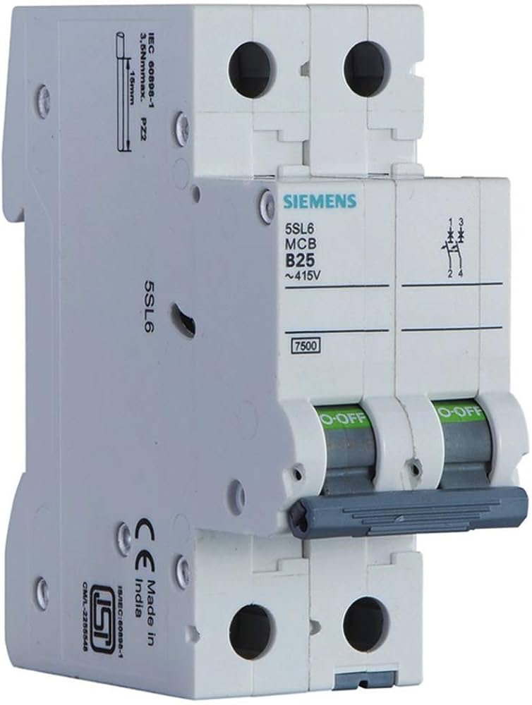 MCB 32A, 2P, 415V AC – 5SL6232-7RC