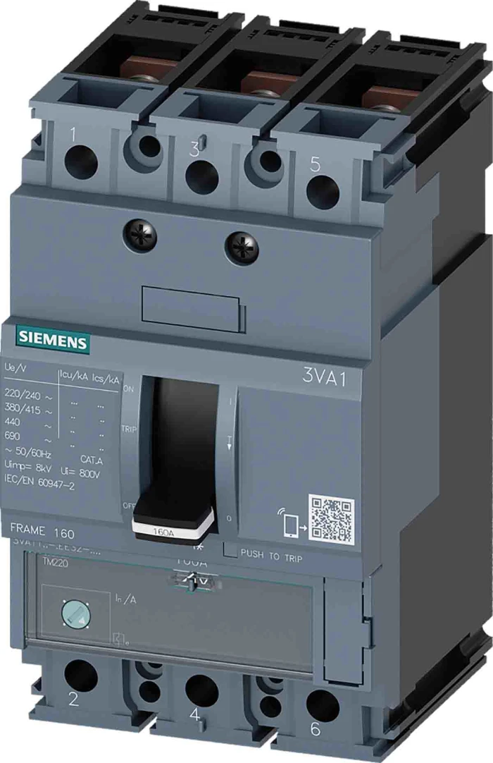 SENTRON 3VA MCCB, Thermal Magnetic Trip Unit - 3VA1150-3EE32-0AA0