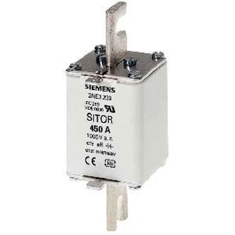 SITOR fuse link with slotted blade contacts NH1 100A aR - 3NE3221