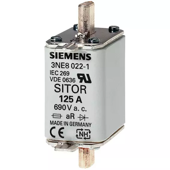 SITOR fuse link with blade contacts NH00 25A gR - 3NE80151