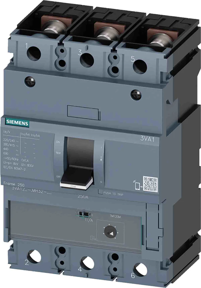 SENTRON 3VA MCCB, Thermal Magnetic Trip Unit - 3VA1220-5MH32-0AA0