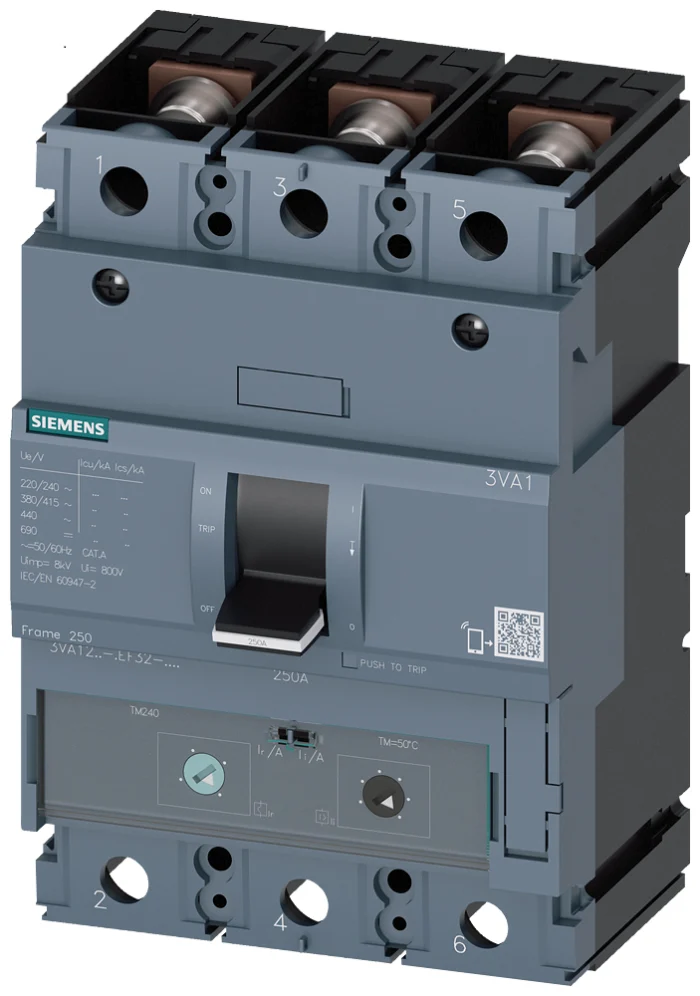 SENTRON 3VA MCCB, Thermal Magnetic Trip Unit - 3VA1225-5EF32-0AA0