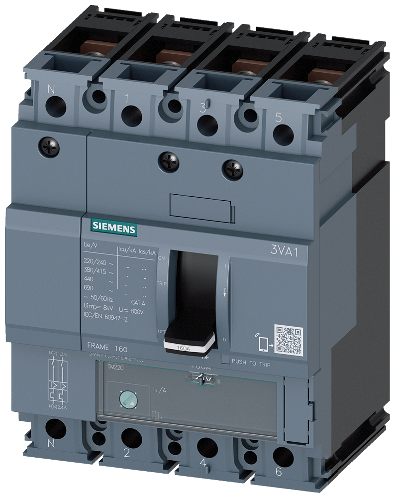 SENTRON 3VA MCCB, Thermal Magnetic Trip Unit - 3VA1450-5GE42-0AA0