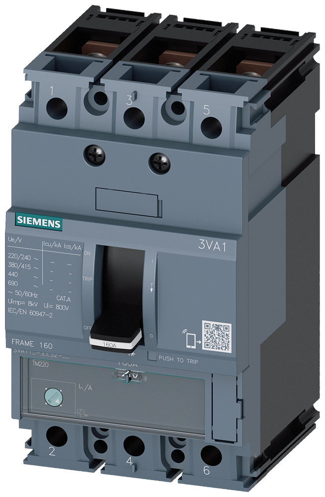 SENTRON 3VA MCCB, Thermal Magnetic Trip Unit - 3VA1510-5EF32-0AA0