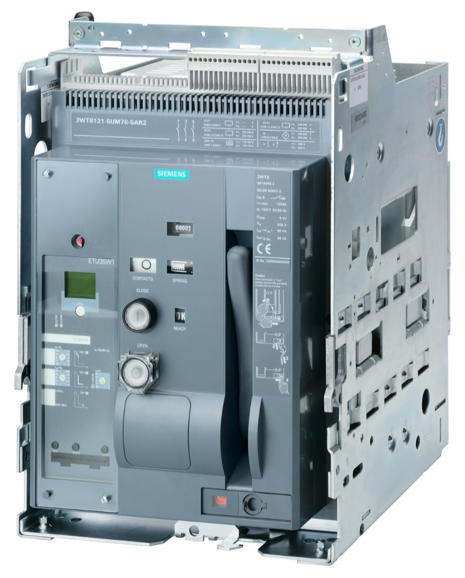 ACB: SENTRON 3WTPlus Microprocessor based trip unit – 3WT8061-6KA64-5BA2
