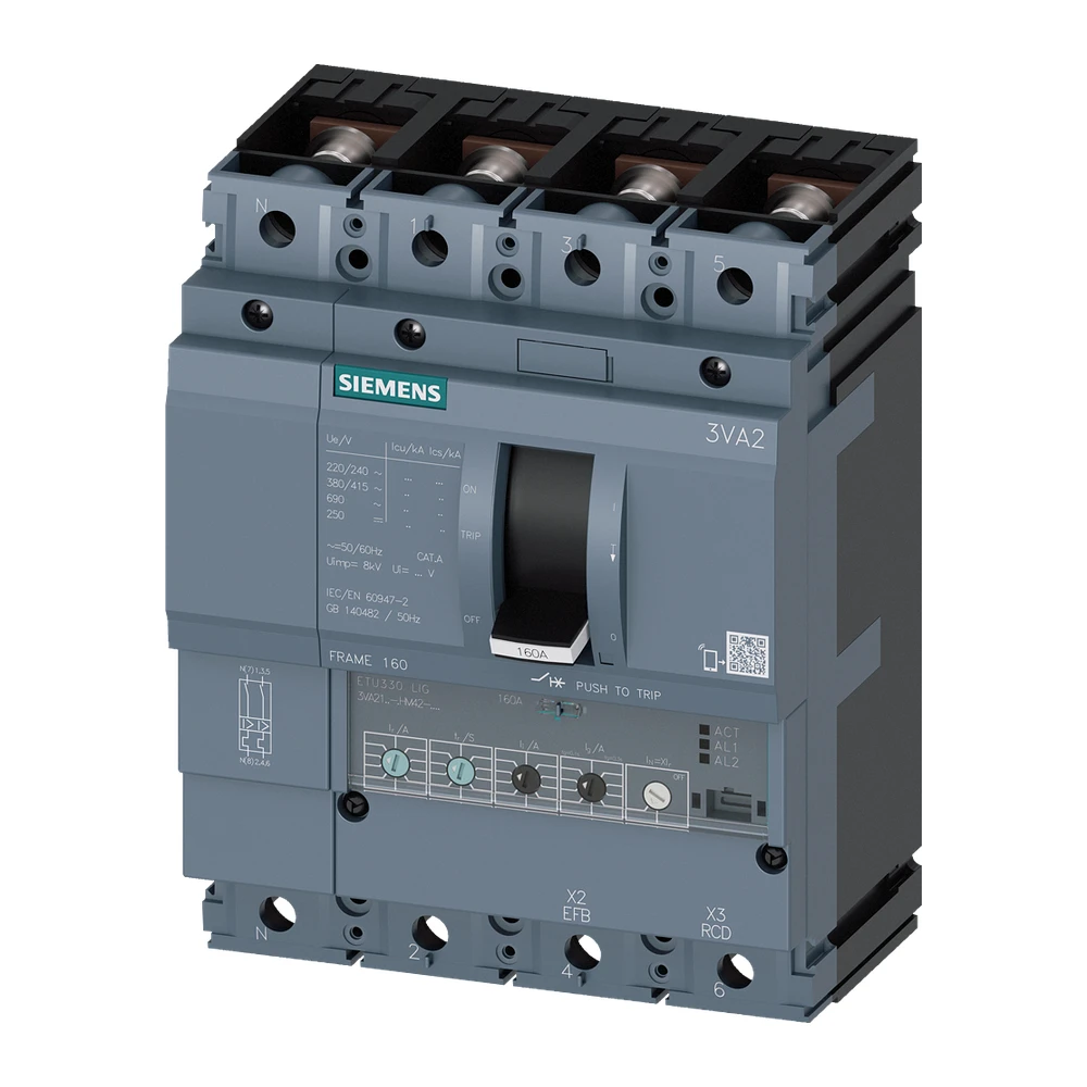 SENTRON 3VA MCCB, Microprocessor Trip Unit - 3VA2116-4HM42-0AA0