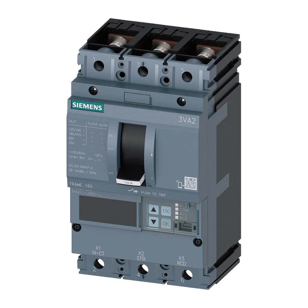 SENTRON 3VA MCCB, Microprocessor Trip Unit - 3VA2116-5JQ32-0AA0