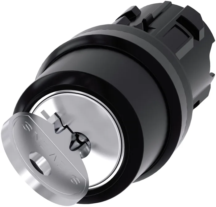 RONIS key-operated switch, 22 mm, round, plastic-3SU1000-4CF01-0AA0