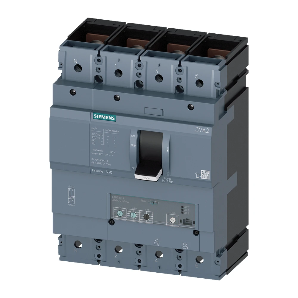SENTRON 3VA MCCB, Microprocessor Trip Unit - 3VA2463-5HL42-0AA0