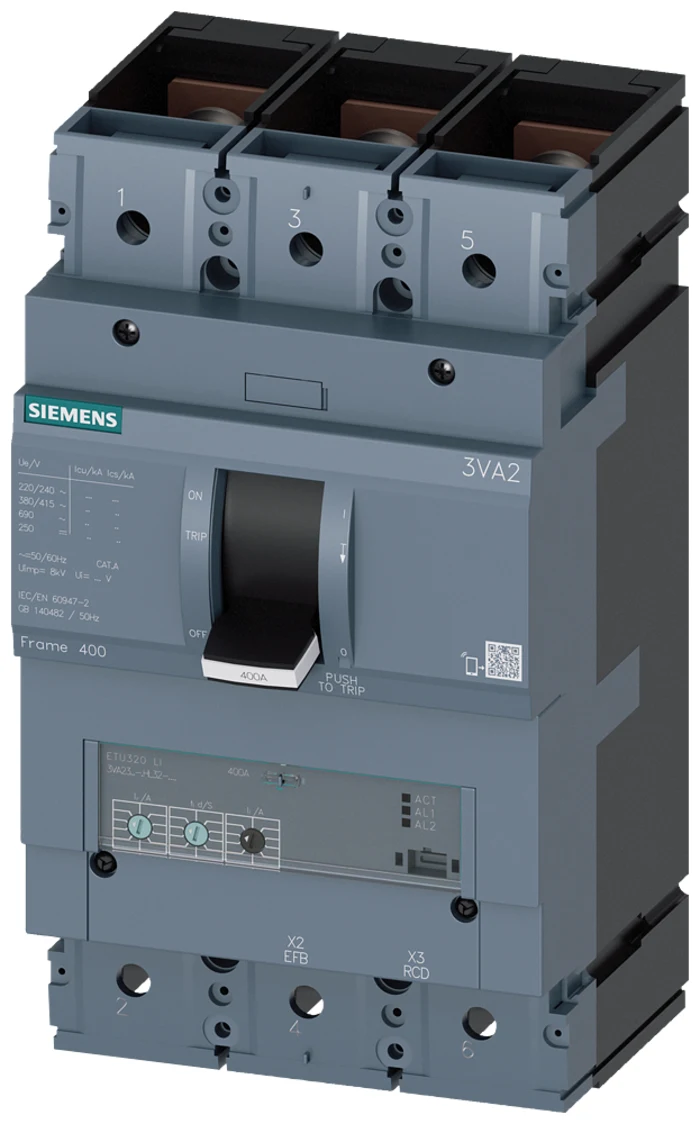 SENTRON 3VA MCCB, Microprocessor Trip Unit - 3VA2340-5HL32-0AA0