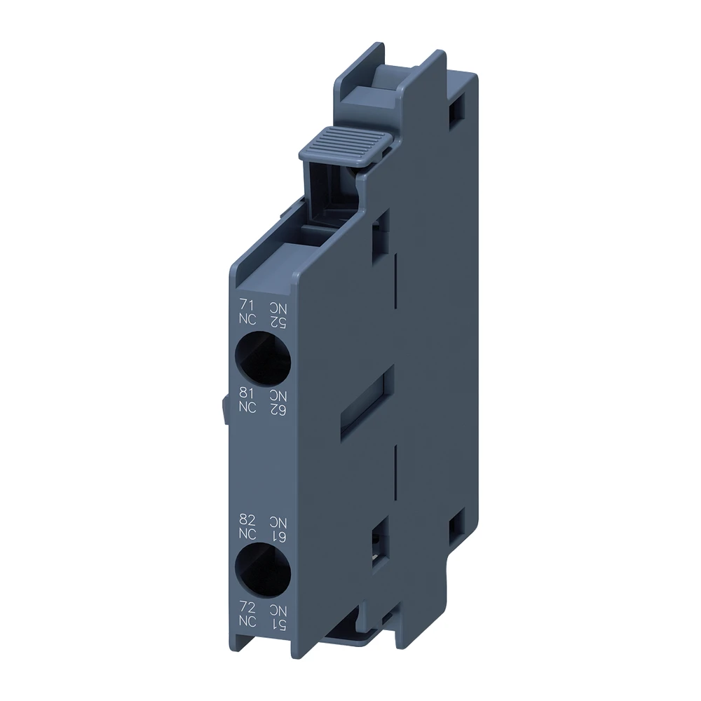 Auxiliary Contact Blocks (S6 - S12), 1 Pole Front mounted Auxiliary Contact blocks S6 - S12 - 3RH1921-1CD01