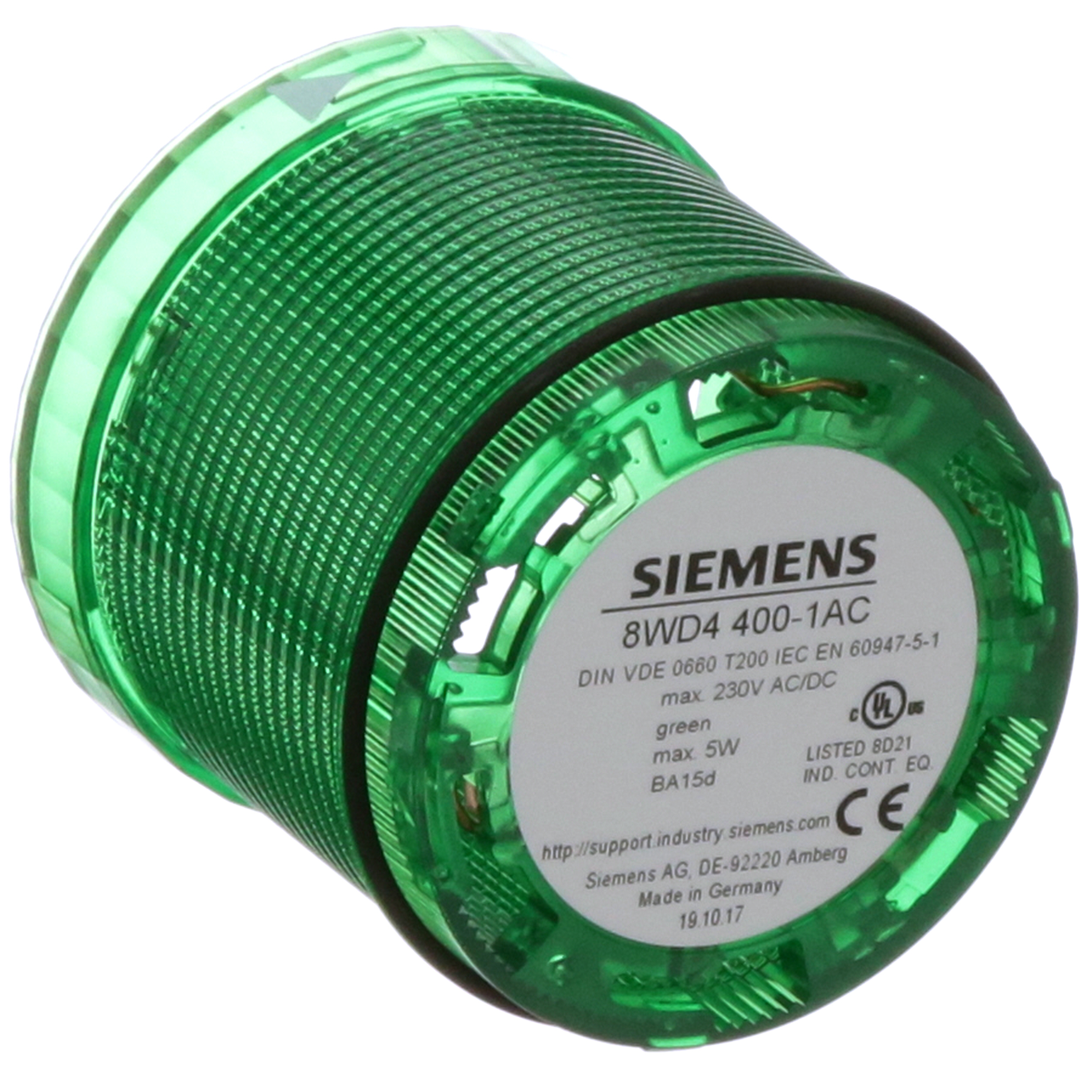SIRIUS 8WD Modular LED Continuous Light Element for Industrial Signaling Applications – 8WD4400-1AC