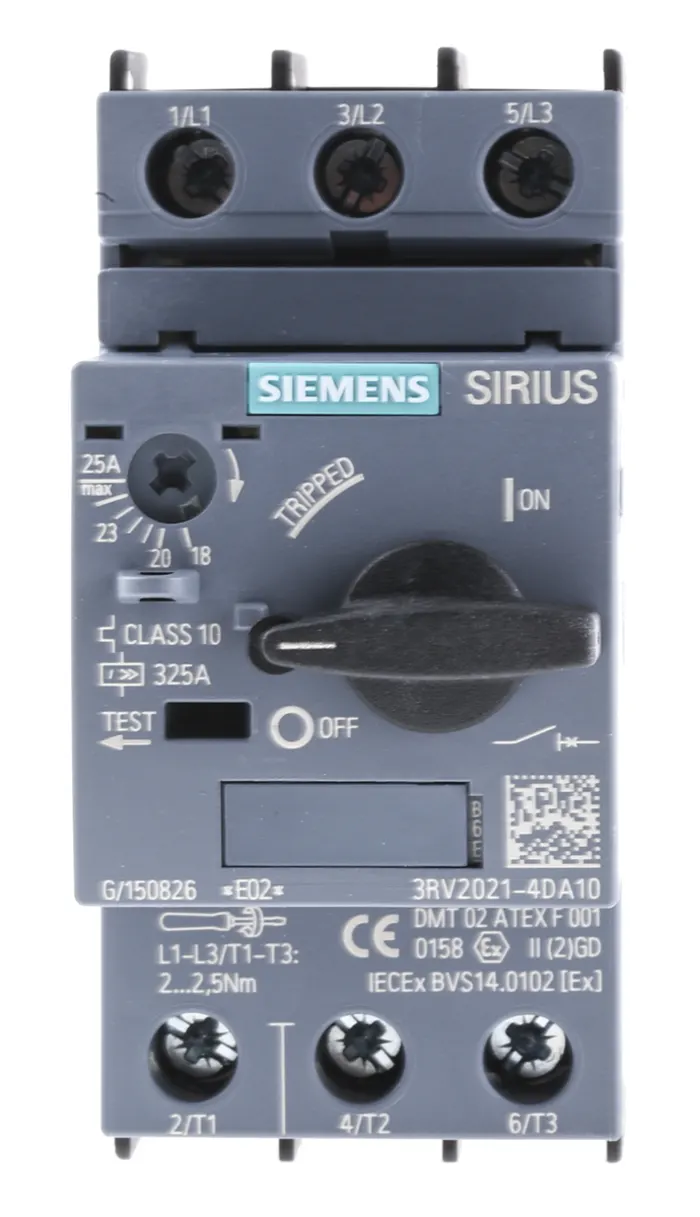 Motor Protection Circuit Breaker, SIRIUS 3RV2 Series, Thermal Magnetic Protection, Variant DA10 - 3RV2021-4DA10