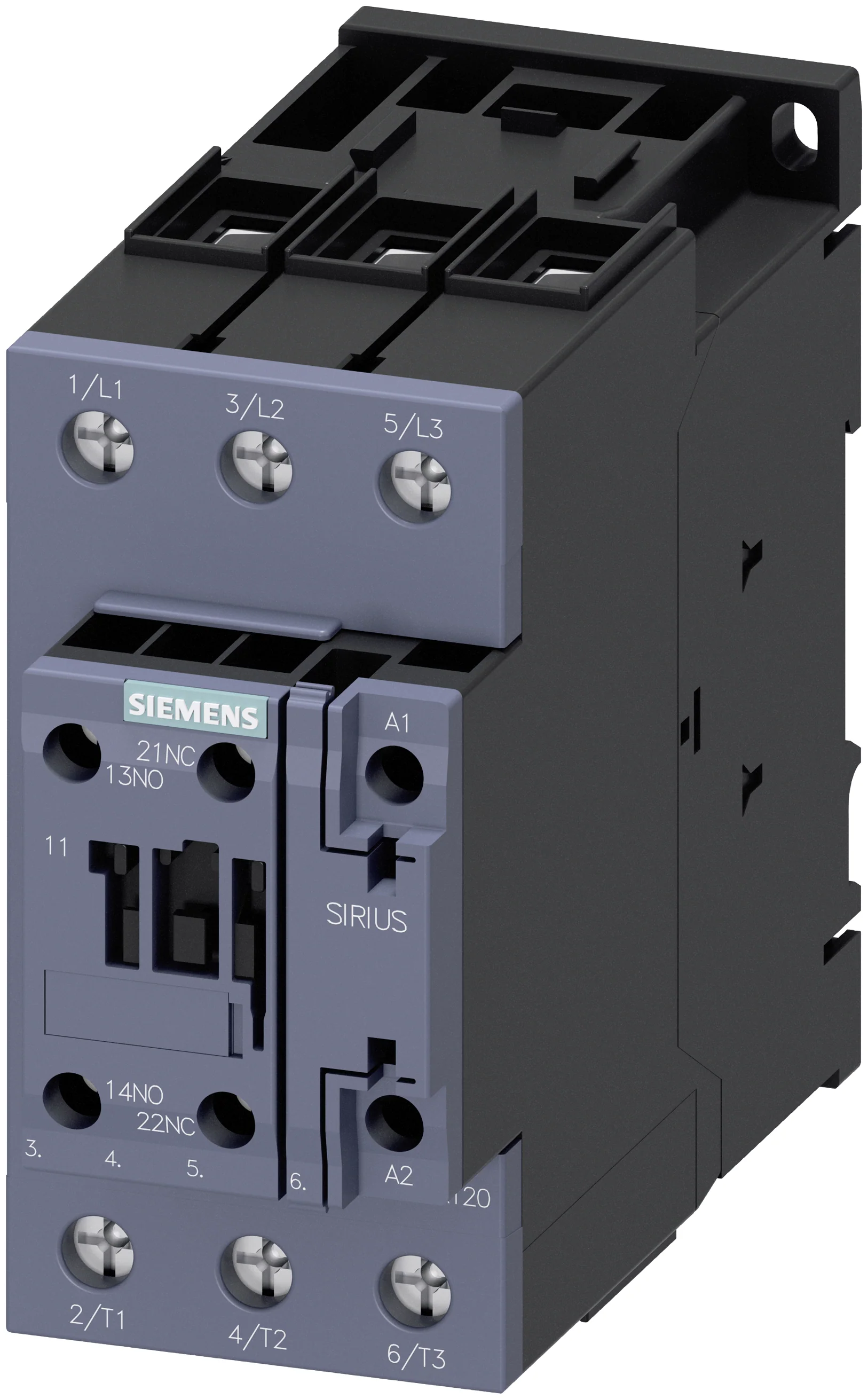 Power Contactors, SIRIUS 3RT2 Series, 3-Pole, Screw Terminals, AC-3 Duty, Coil Variant AG208K - 3RT2038-1AG208K