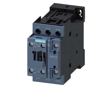 Power Contactors, SIRIUS 3RT2 Series, 3-Pole, Screw Terminals, AC-3 Duty, Coil Variant KB40 - 3RT2027-1KB40
