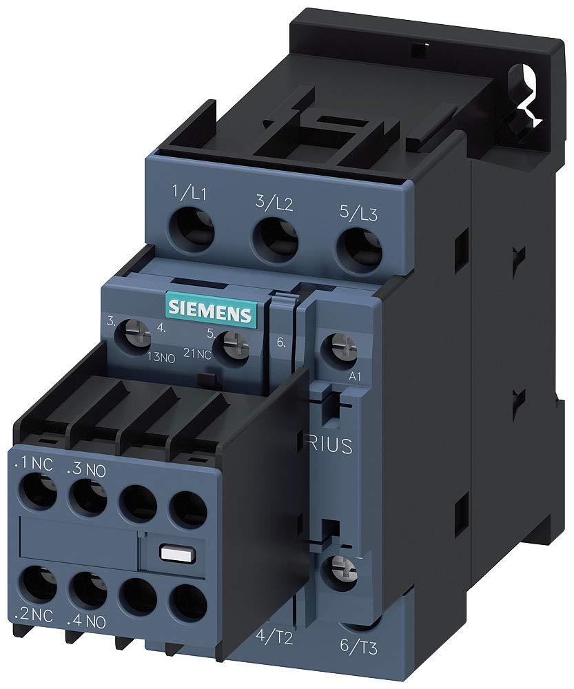 Power Contactors, SIRIUS 3RT2 Series, 3-Pole, Screw Terminals, AC-3 Duty, Coil Variant AP04 - 3RT2026-1AP04