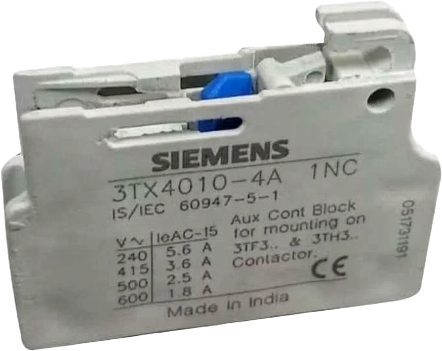 Auxiliary Contact Block, 3TX Series, Variant 04A - 3TX40104A