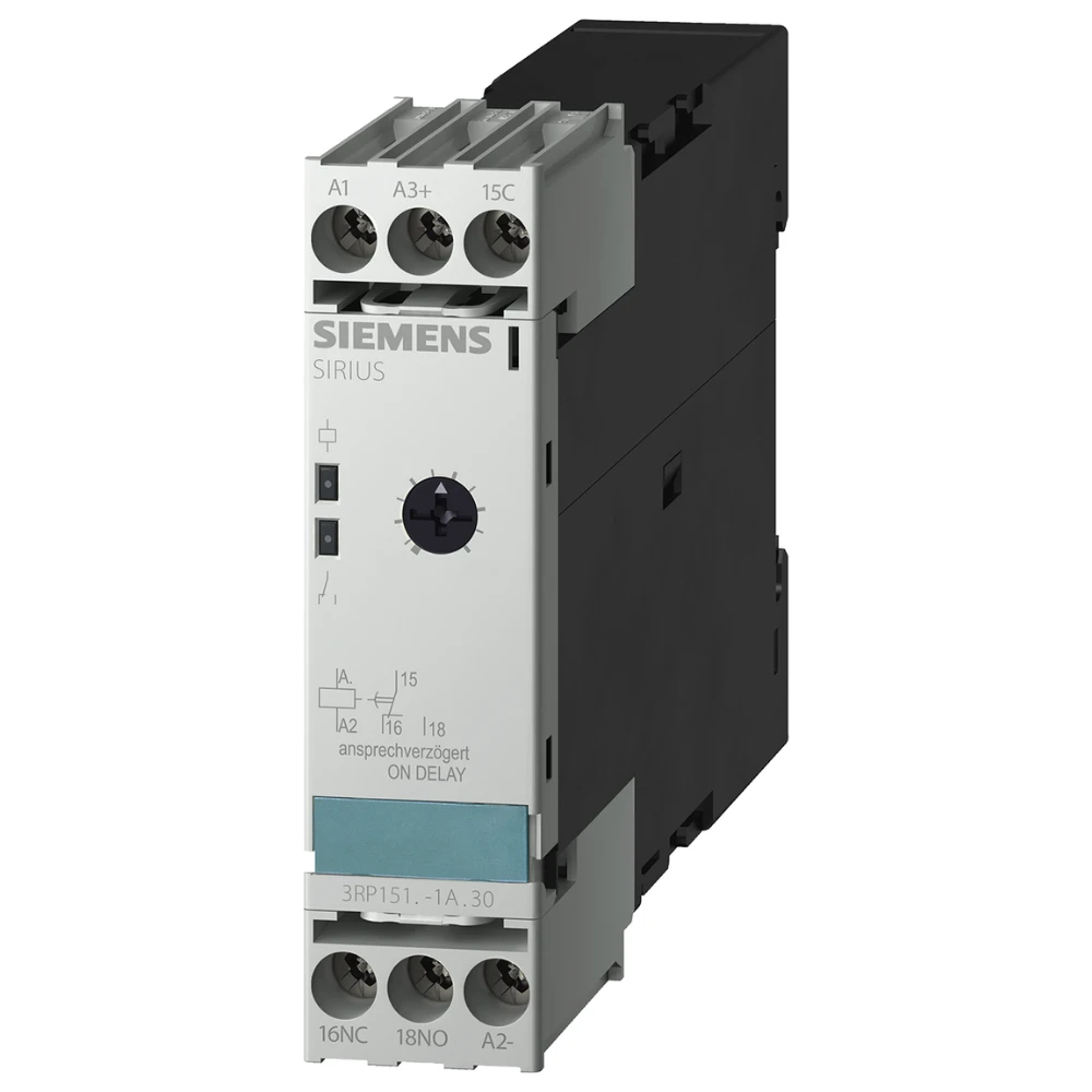 Electronic timers - 3RP, On-delay with 1C/O contacts - 3RP1513-1AQ308K