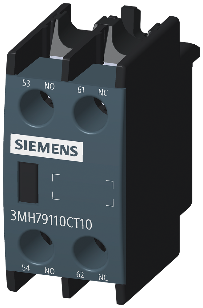 Auxiliary Contact Blocks, for snapping onto the front, 1 NO + 1 NC - 3MH7911-0CT10