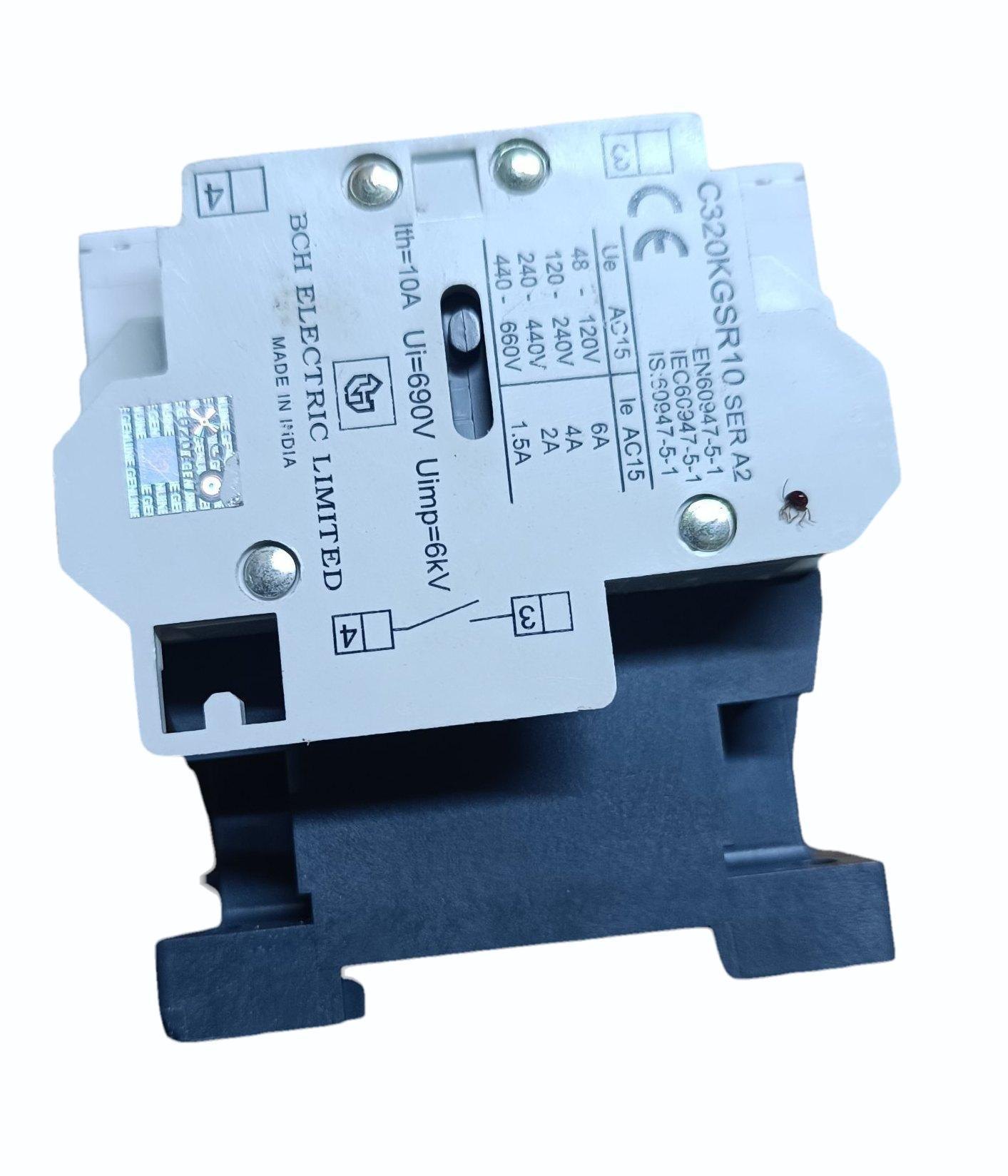 BCH Side Mount Auxiliary Contact Block, 1NO for Freedom Contactors – C320KGSR10