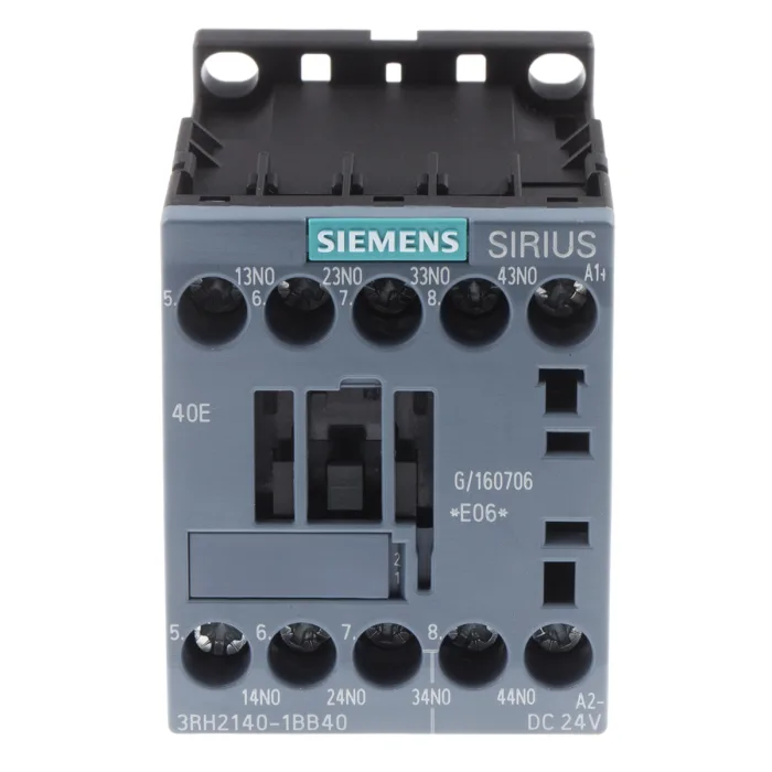 Contactor Relays (Auxiliary Contactors), 3RH2 (S00) with “Mechanically linked contact elements”, DC Coil@ - 3RH2140-1BB408K