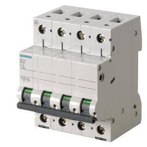 Miniature circuit breaker 415 V 10kA, 4-pole, C, 4A - 5SL4404-7RCZ12
