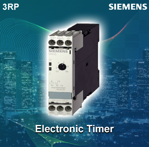 Siemens : 3RP1511-1AQ308K ( 0.5 – 10 sec On-delay with 1C/O contacts Electronic timers )