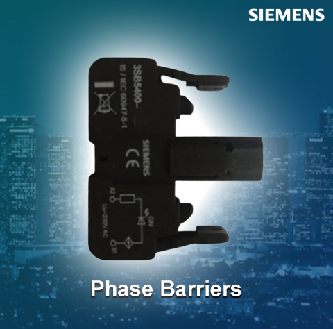 Siemens : Lamp holder, with integrated LED, 230 V AC, amber, screw terminal, front plate mounting - 3SB5400-7TL