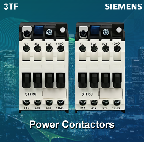 Siemens : Power Contactors - SICOP 3TF, Contactor, 9 A AC-3, 24 V 50 Hz - 3TF3001-0AB0