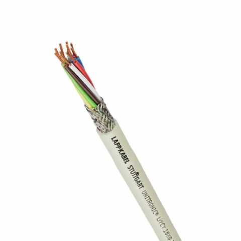 Lapp : UNITRONIC® LiYCY 7x0,25 Low-frequency data cable; 7X0.25; Core colour code: DIN 47100; PVC; Shielded; Flexible - 0034407