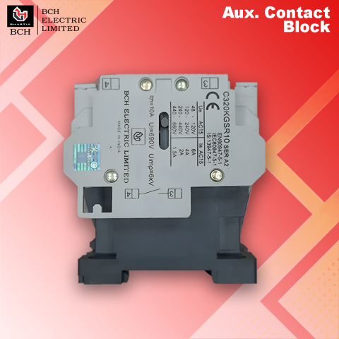 BCH : Aux. Contact Block (side Mounting), 1NO, - C320KGSR10