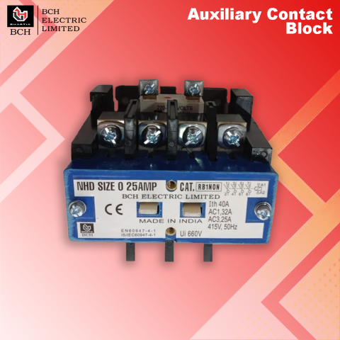 BCH : Auxiliary Contact Blocks - NHD, 2NC - 001CB02