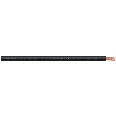 Lapp : ÖLFLEX® UNIPLUS 1X50 BK Single core cable; 1X50; black; Ring; 1,1 kV; PVC; Fixed Installation - 4521013U100