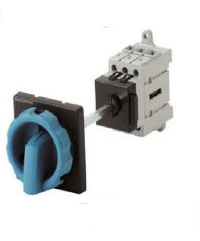 21113105G ( 63A, 3P External Handle Version for Din Rail/Black Plate OPEN EXECUTION- Load Break Switches COMO )