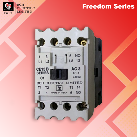 BCH : Freedom Series 3 Pole AC Control, Size B, AC1 Rating 20, A 9.1, HP 5.5, KW 4 - CE15BN