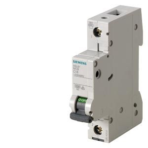 Siemens : Miniature circuit breaker 240/415 V 1-pole 15 kA C 6 - 5SL71067RC