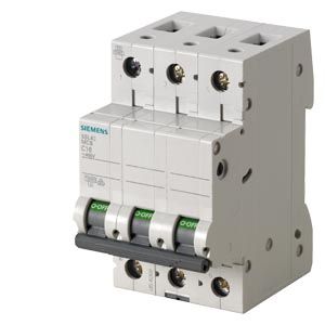 Siemens : Miniature circuit breaker 415 V 10kA, 4-pole, C, 10 A - 5SL44107RC