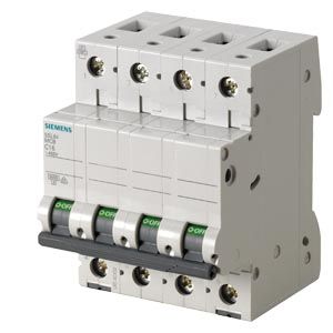 Siemens : MCB 10 A 4-pole C characteristic 7.5 kA - 5SL64107RC