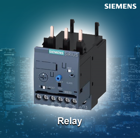 Siemens : 3RB3026-2SB0 (3 … 12A Microprocessor based overload relay-Class 20 With overload,phase failure and phase unbalance protections)