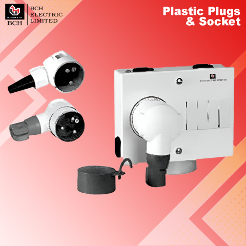 BCH : Plastic Plugs & Socket Type 'PS', 20A, 415V, Pins : 4, Flush Mounting Socket - PS16BA1
