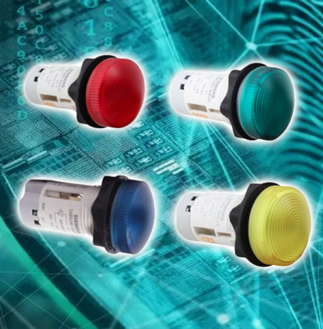 Siemens : Indicator light compact, with LED, 220 V DC, green - 3SB5285-6HE05