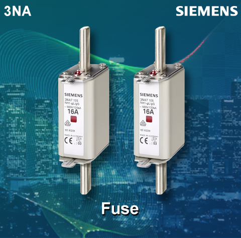 Siemens : 3NA78050RC ( 16A HRC fuses (DIN)- High Breaking capacity of 120kA )