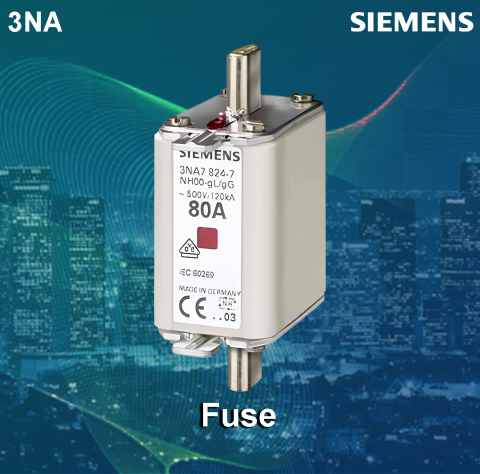Siemens : 3NA78240RC ( 80A HRC fuses (DIN)- High Breaking capacity of 120kA )