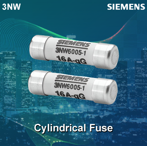 Siemens : 3NW60051 ( 16A , Cylindrical Fuse, Size 10 x 38 , Breaking capacity of 100 )