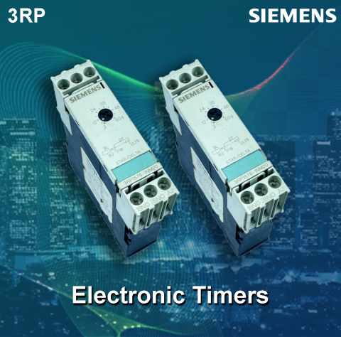 Siemens : 3RP1574-1NM208K ( 1 – 20 sec Star-Delta 1NO inst & 1NO delayed Electronic timers )