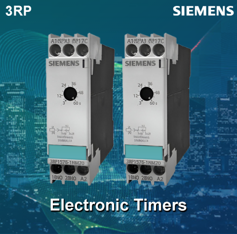 Siemens : 3RP1576-1NM208K ( 3 – 60 sec Star-Delta 1NO inst & 1NO delayed Electronic timers )