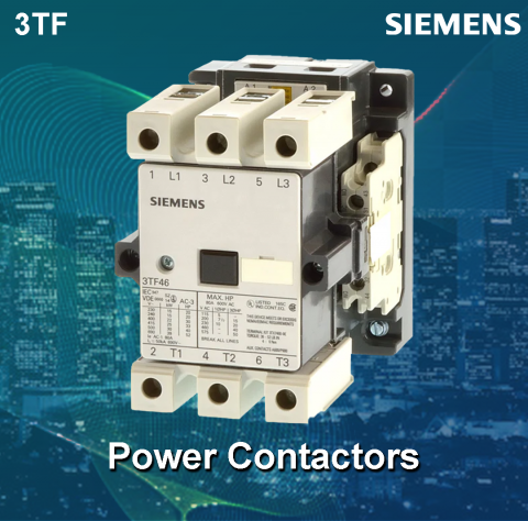 Siemens : Power Contactors - SICOP 3TF 45A 230V 2NO+2NC - 3TF4602-0AR0ZA01