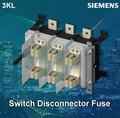 Siemens : 3KL8421-1UA00 ( 630A, 3P Switch disconnector fuse suitable for DIN type HRC fuses )
